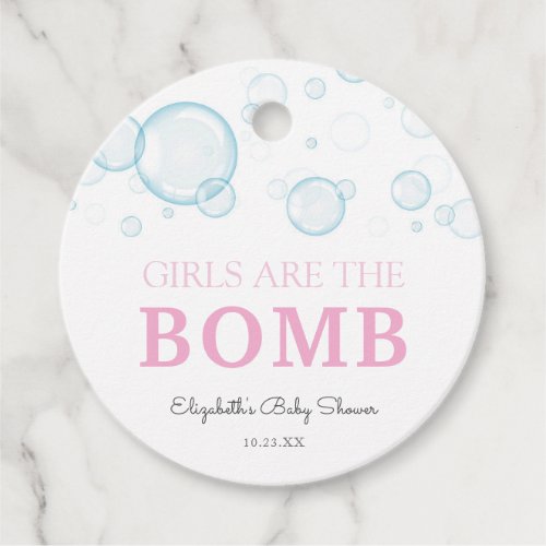 Bath Bomb Baby Shower Rubber Duck Favor tag