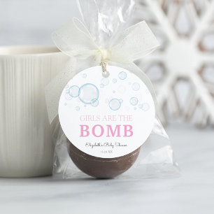 Bath Bomb Baby Shower Rubber Duck Favor tag