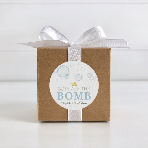 Bath Bomb Baby Shower Rubber Duck Favor tag