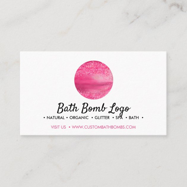 Bath bomb business card