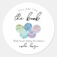 Bath Bomb Favor Tags