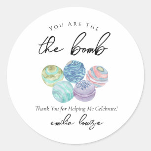 Bath Bomb Favor Tags
