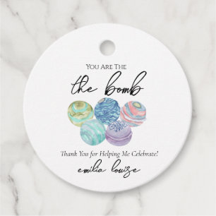 Bath Bomb Favor Tags