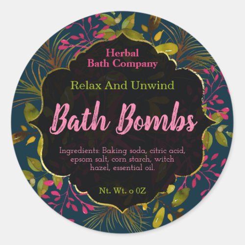 Bath Bomb Labels