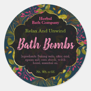 Bath Bomb Labels