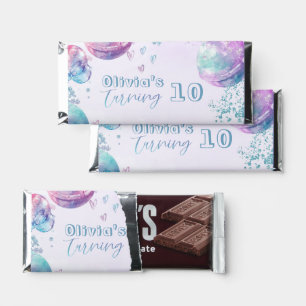 Bath bomb making birthay party hershey bar favors