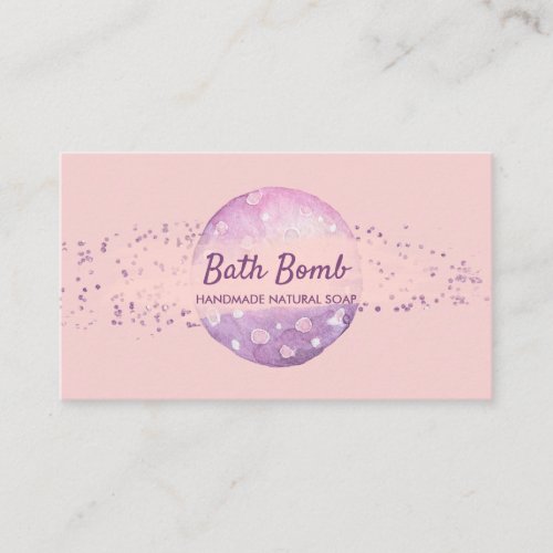 Bath Bomb Natural Soap Spa Sauna Business Card