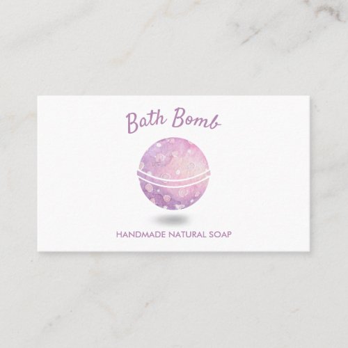 Bath Bomb Spa Natural Soap Business Card