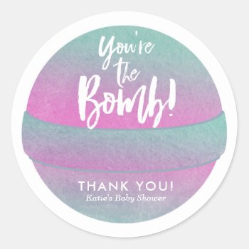 Bath Bomb Stickers Shower Favor Stickers by fancypaperie at Zazzle
