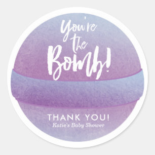 Bath Bomb Stickers Shower Favor Stickers