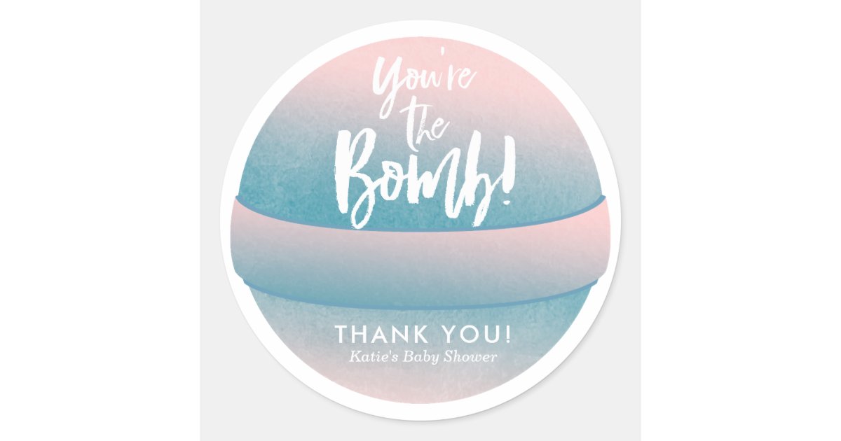 Bath Bomb Stickers Shower Favor Stickers Zazzle