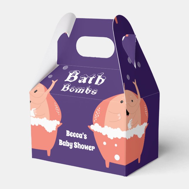Bath Bombs Favor Boxes (Front Side)