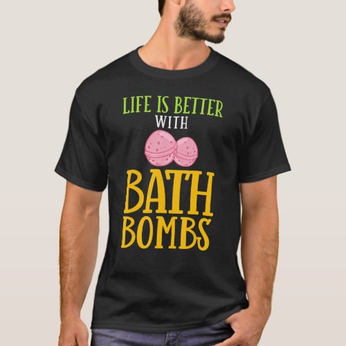 Bath Bombs Making Bathing Bomb Bubble Lavender T_Shirt