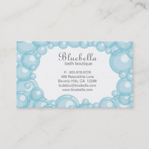 Bath Bubbles Spa Hair Salon Dog or Car Wash Business Card