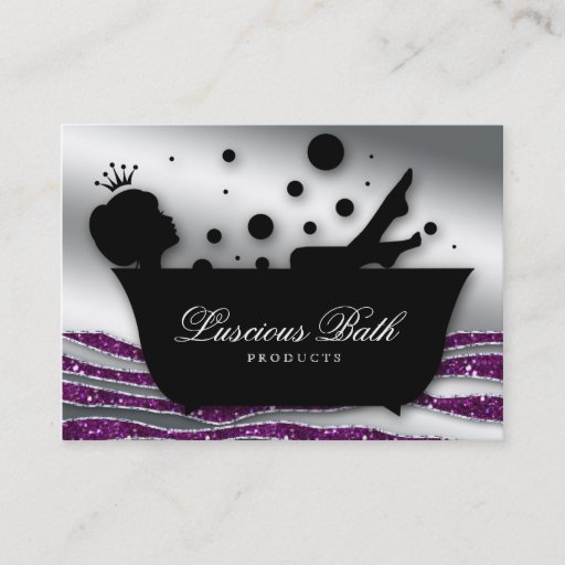Customizable Bath Business Card Nail Salon Bubbles Pedicure