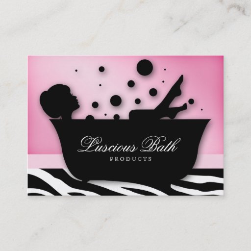 Customizable Bath Business Card Nail Salon Bubbles Pedicure