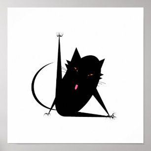 Bath Cat Poster
