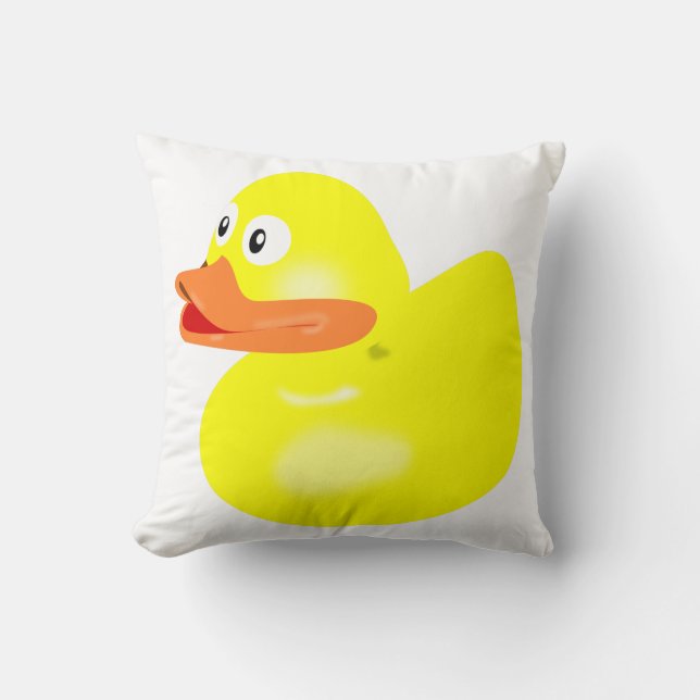 Bath Duck Throw Pillow (Front)