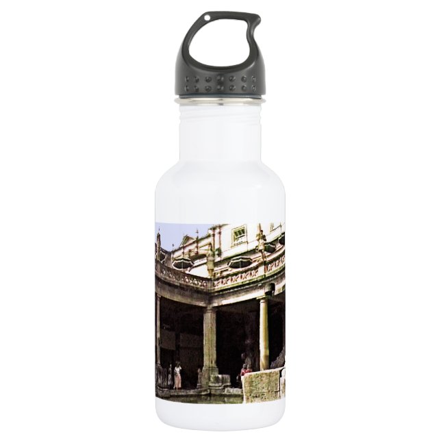 Bath England 1986 Roman Bath1c snap-17814b jGibney Water Bottle (Front)