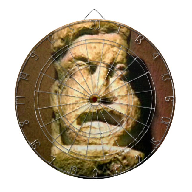 Bath England 1986 Roman Man Statue1 snap-17443 jGi Dart Board (Front)