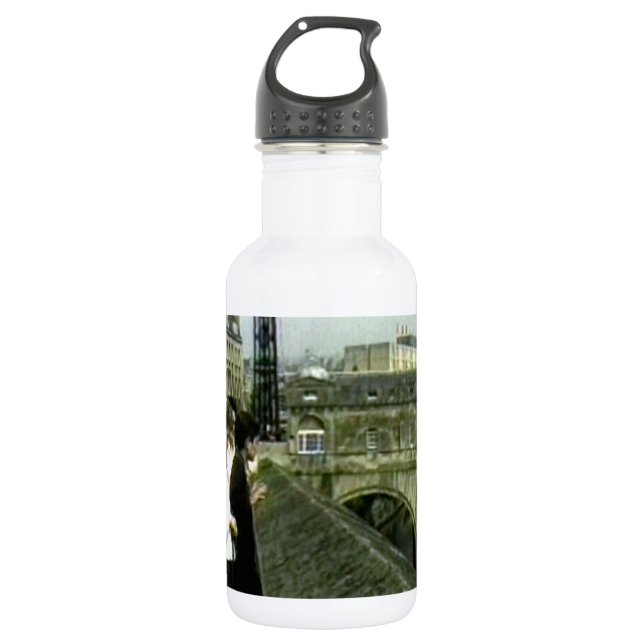 Bath England 1986 snap11240a jGibney The MUSEUM Za Stainless Steel Water Bottle (Front)