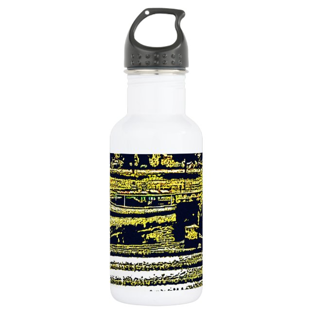 Bath England 1986 snap-11510artBlack jGibney The M Water Bottle (Front)
