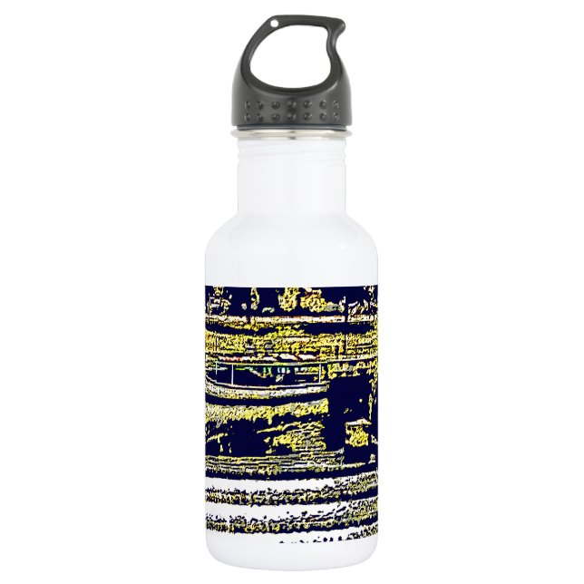 Bath England 1986 snap-11510artBlue jGibney The M Stainless Steel Water Bottle (Front)