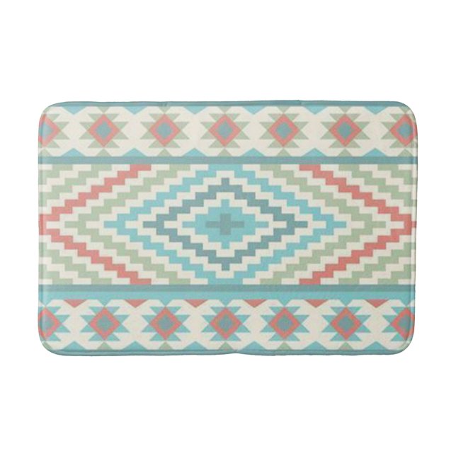 Bath Mat/Aztec Tribal Pattern Mat (Front)