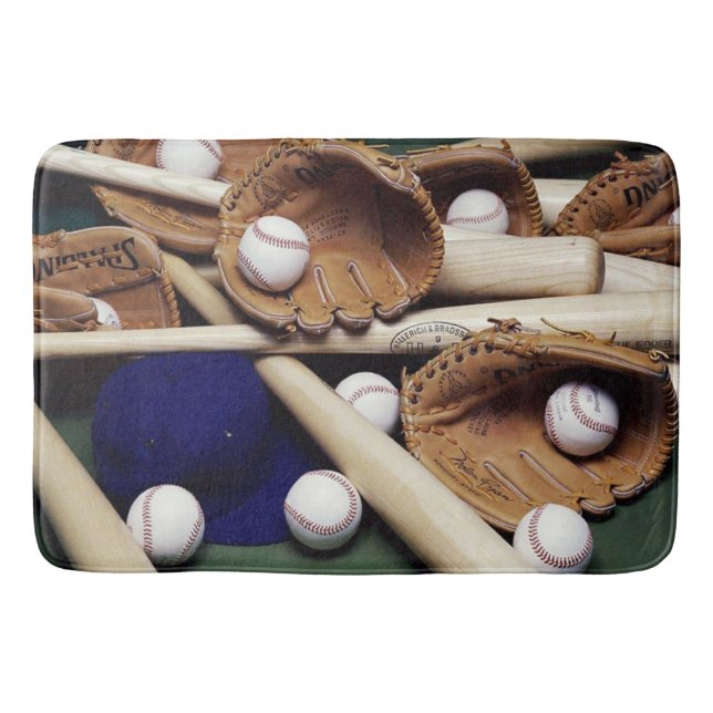 Bath Mat/Baseball Bath Mat (Front)