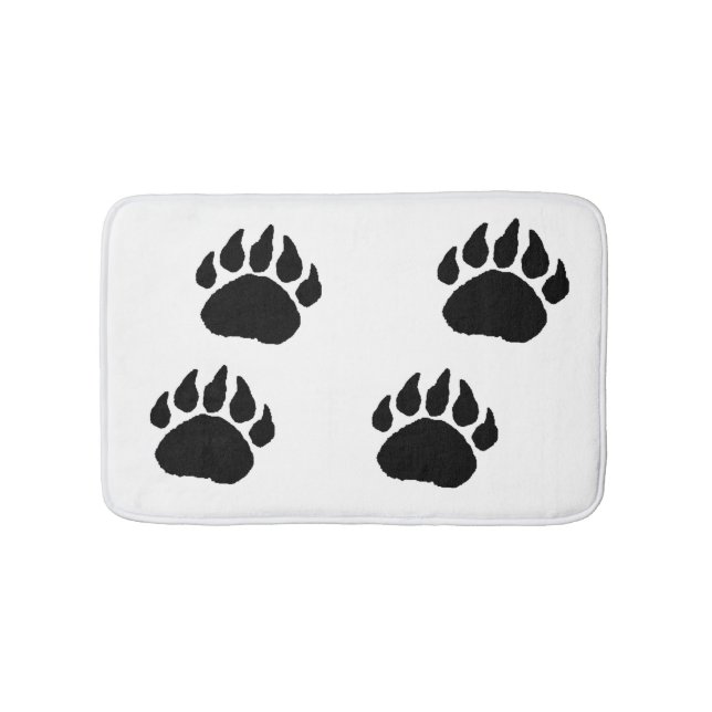 Bath Mat - Bear Paw Print (Front)