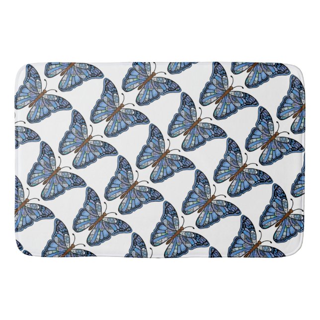 Bath Mat/Butterfly Bathroom Mat (Front)
