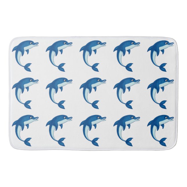 Bath Mat/Dolphins Bathroom Mat (Front)