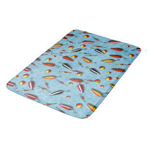 Bath Mat - Fishing Bobs and Lures