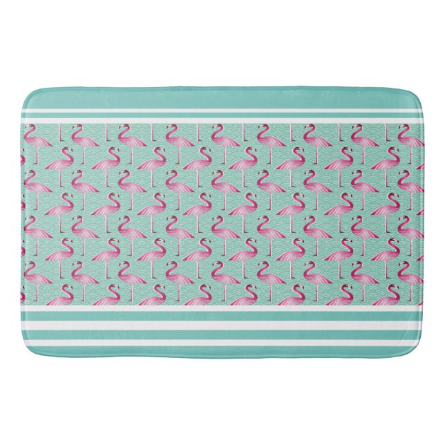 Bath Mat/Flamingos Bathroom Mat (Front)