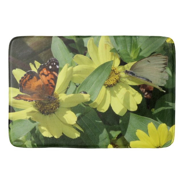 Bath Mat/Flowers and Butterfly Mat (Front)