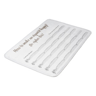 Bath mat for organists - a ciphering note