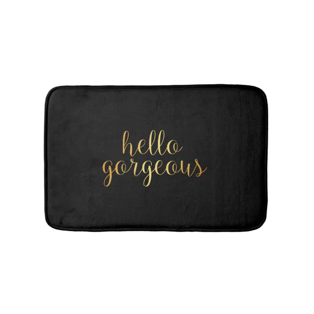 Bath Mat hello Zazzle