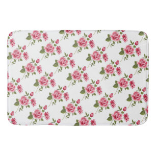 Bath Mat/Pink Roses Bathroom Mat