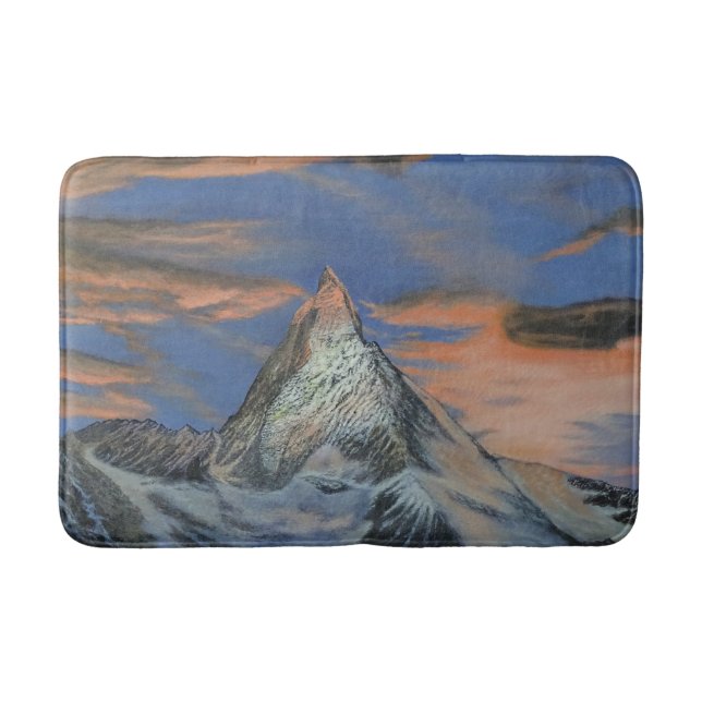 Bath Mat - "The Matterhorn At Sunset" (Front)