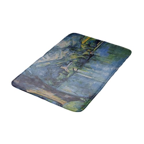 Bath Mat with Cezannes Annecy Lake