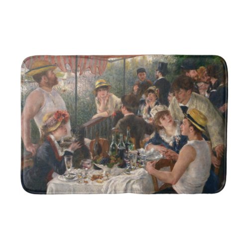 Bath Mat with Renoirs Luncheon Party Print