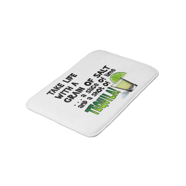 BATH MATS - LIFE, LIME, SALT, TEQUILA! (Angled)