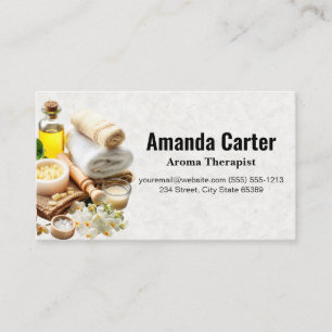 Bath Oil and Salts Salon Spa Business Card