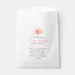 Bath pearls orchid ingredients beauty product bag