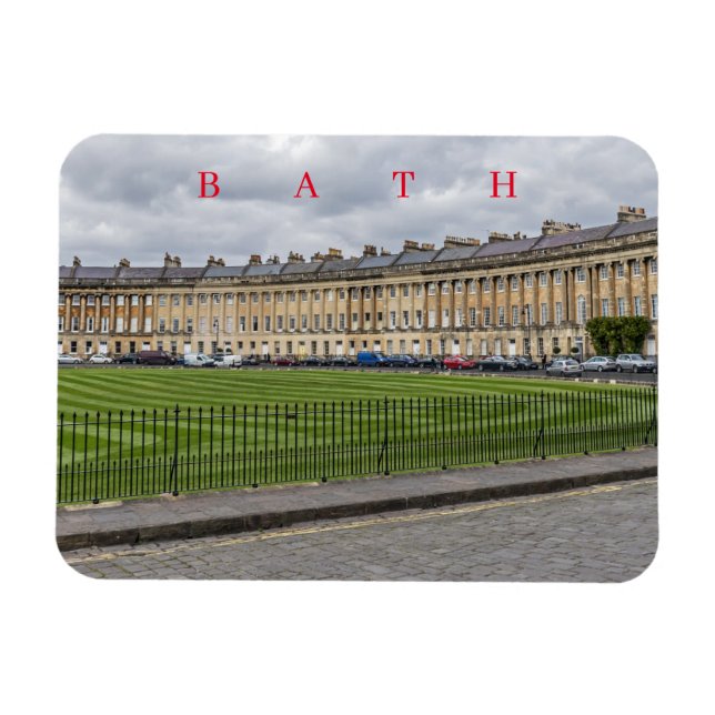 Bath Royal Crescent view fridge magnet (Horizontal)