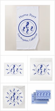 Bath Set - Sea Horses