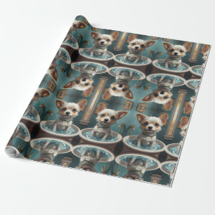 Bath-time Buddies animals in a bath Wrapping Paper