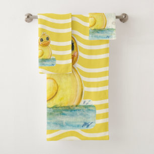 Bath Time Ducky Bath Towel Set