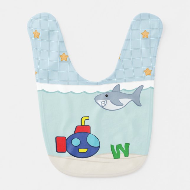 Bath Time Fancies Baby Bib (Front)