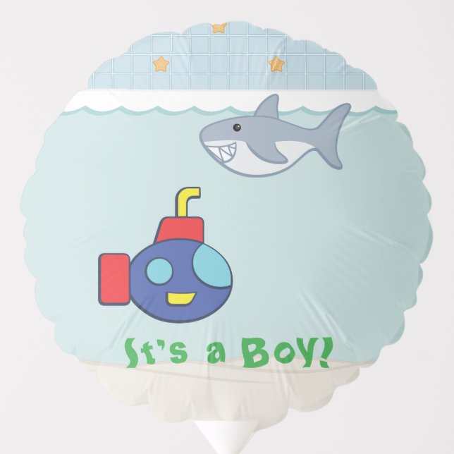 Bath Time Fancies Baby Shower Balloon (Front)